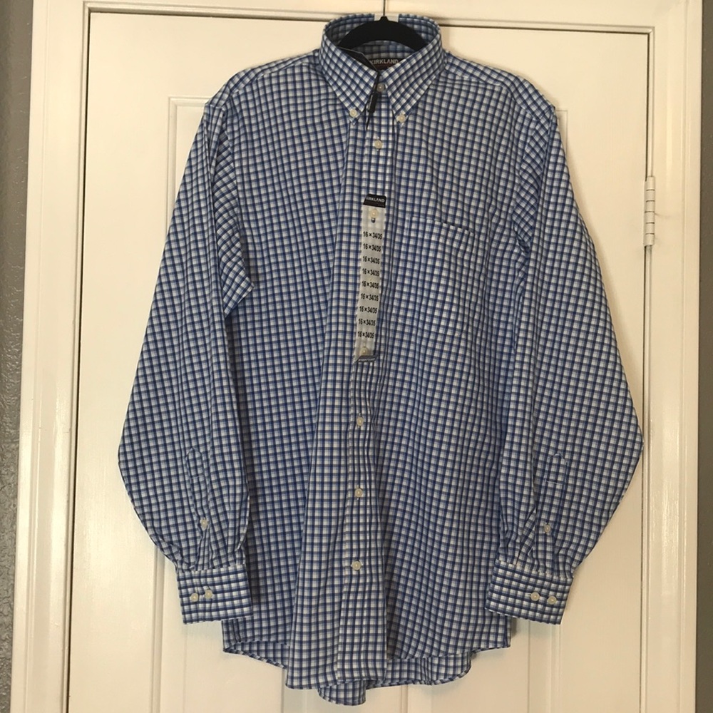 Kirkland Botton Down Shirt Blue